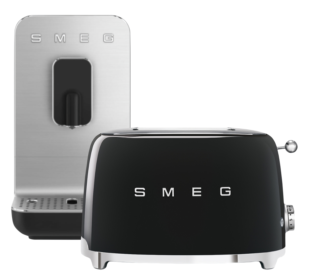 Smeg - Ekspres bcc01 z tosterem 50's Retro Style Czarny