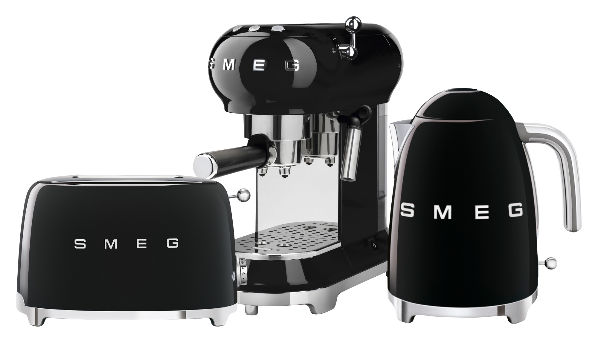 Smeg - Zestaw TSF01BLEU + KLF03BLEU + ECF01BLEU